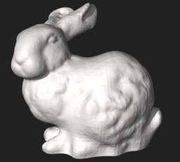 A plainly rendered Stanford bunnny